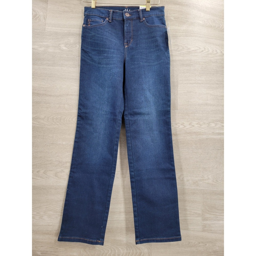 Style & Co Rail Straight Jeans Women's 4P Archer Wash Mid Rise NWT Blue